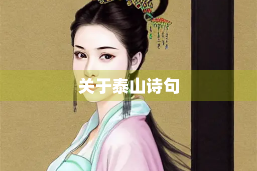 关于泰山诗句