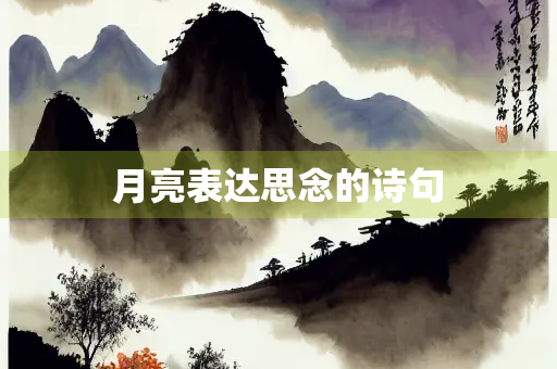 月亮表达思念的诗句