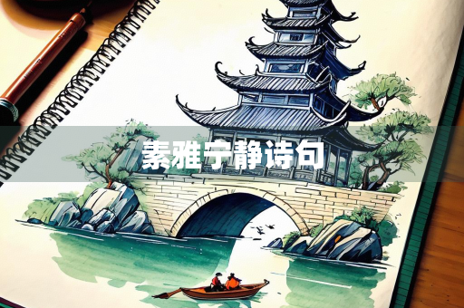 素雅宁静诗句 素雅宁静诗句