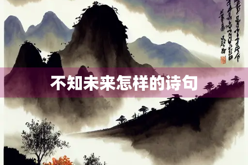 不知未来怎样的诗句 不知未来怎样的诗句