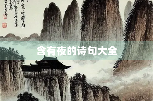 含有夜的诗句大全
