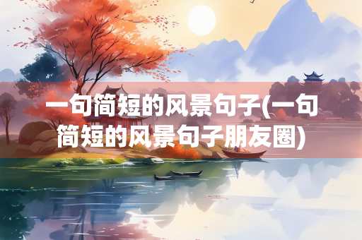 一句简短的风景句子(一句简短的风景句子朋友圈)