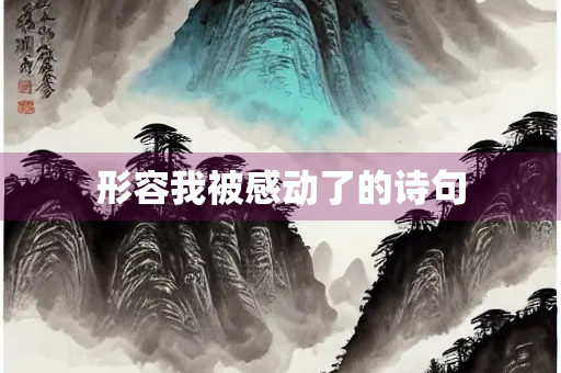 形容我被感动了的诗句