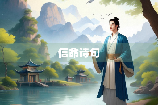 信命诗句
