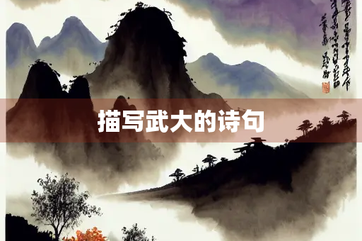 描写武大的诗句 描写武大的诗句