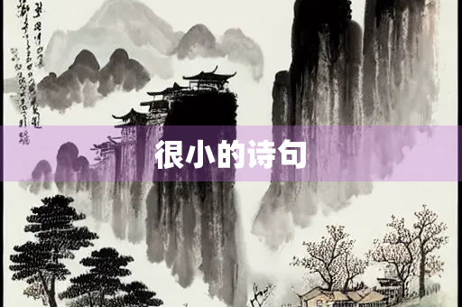 很小的诗句 很小的诗句