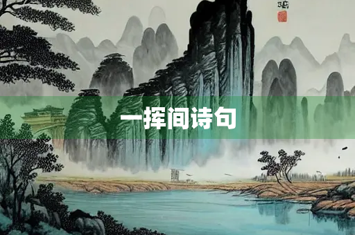 一挥间诗句 一挥间诗句