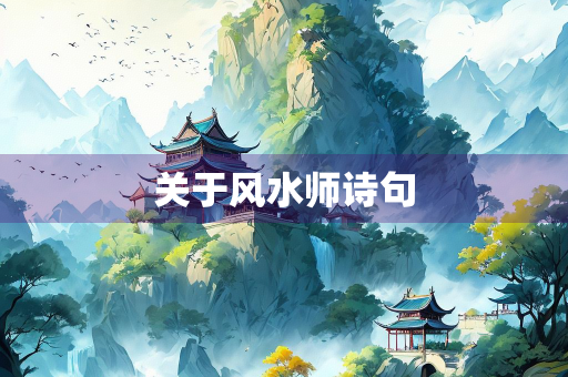 关于风水师诗句