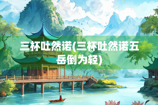 三杯吐然诺(三杯吐然诺五岳倒为轻) 三杯吐然诺(三杯吐然诺五岳倒为轻)