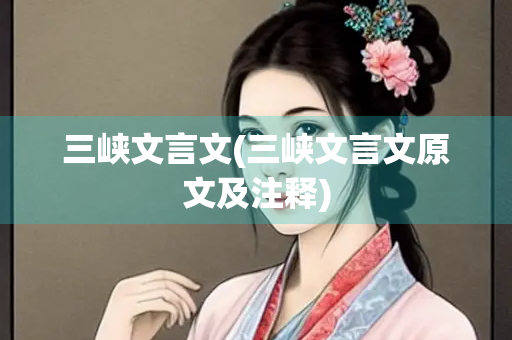 三峡文言文(三峡文言文原文及注释)