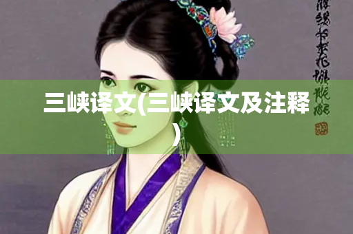 三峡译文(三峡译文及注释) 三峡译文(三峡译文及注释)