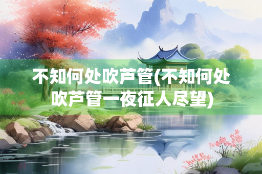 不知何处吹芦管(不知何处吹芦管一夜征人尽望)