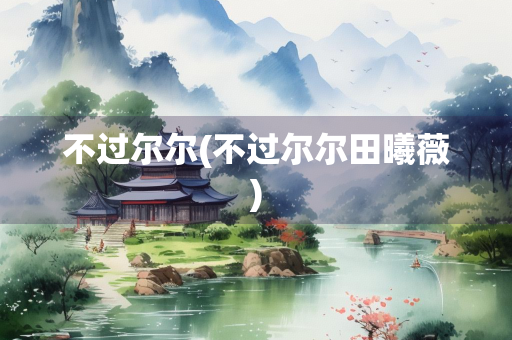 不过尔尔(不过尔尔田曦薇)