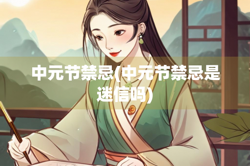 中元节禁忌(中元节禁忌是迷信吗) 中元节禁忌(中元节禁忌是迷信吗)