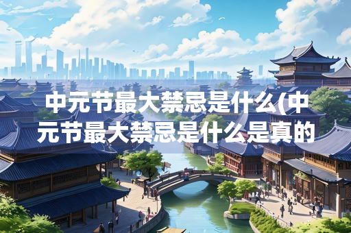 中元节最大禁忌是什么(中元节最大禁忌是什么是真的吗)