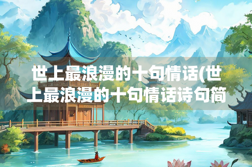 世上最浪漫的十句情话(世上最浪漫的十句情话诗句简单一点)