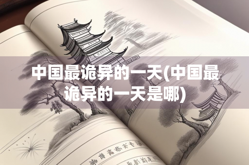 中国最诡异的一天(中国最诡异的一天是哪)