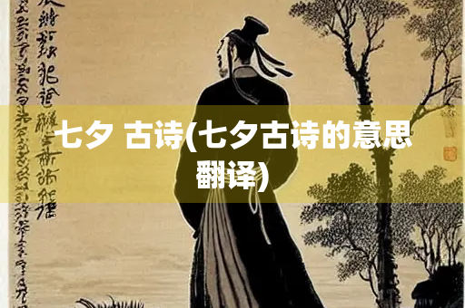 七夕 古诗(七夕古诗的意思翻译)
