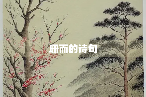珊而的诗句