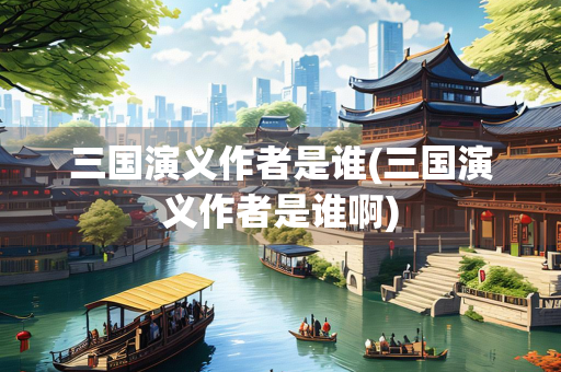 三国演义作者是谁(三国演义作者是谁啊)