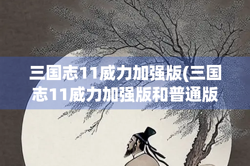 三国志11威力加强版(三国志11威力加强版和普通版区别)