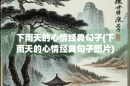下雨天的心情经典句子(下雨天的心情经典句子图片)