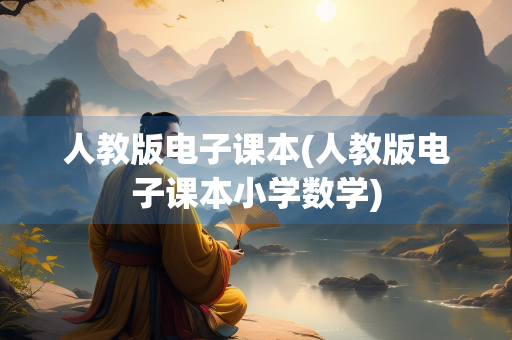 人教版电子课本(人教版电子课本小学数学)