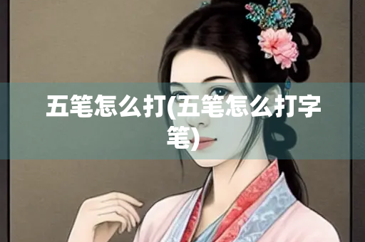 五笔怎么打(五笔怎么打字笔)