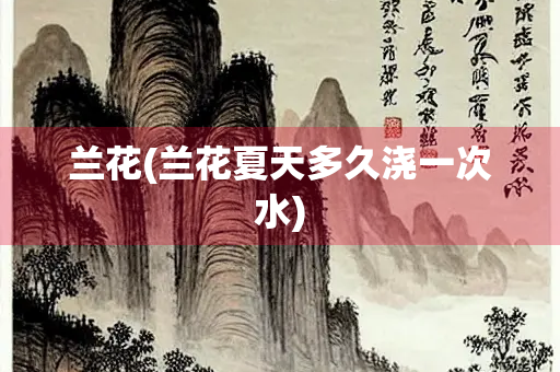 兰花(兰花夏天多久浇一次水) 兰花(兰花夏天多久浇一次水)