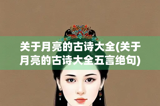 关于月亮的古诗大全(关于月亮的古诗大全五言绝句) 关于月亮的古诗大全(关于月亮的古诗大全五言绝句)