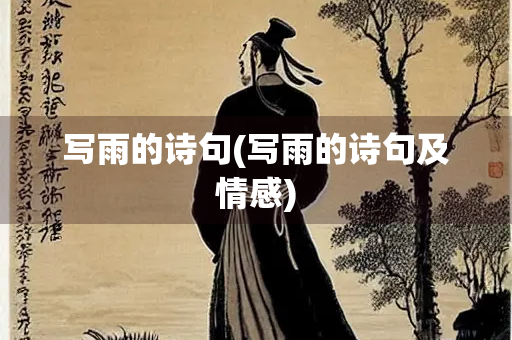 写雨的诗句(写雨的诗句及情感)