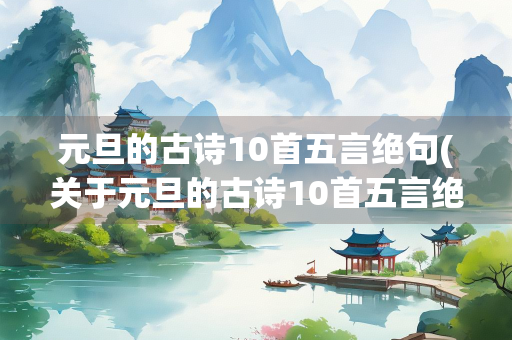 元旦的古诗10首五言绝句(关于元旦的古诗10首五言绝句) 元旦的古诗10首五言绝句(关于元旦的古诗10首五言绝句)