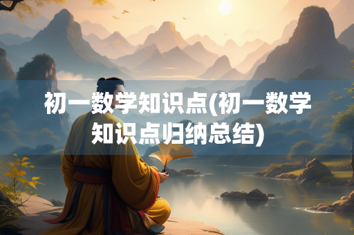 初一数学知识点(初一数学知识点归纳总结)