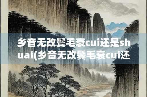 乡音无改鬓毛衰cui还是shuai(乡音无改鬓毛衰cui还是shuai上一句)