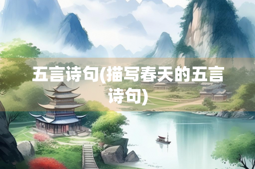 五言诗句(描写春天的五言诗句) 五言诗句(描写春天的五言诗句)
