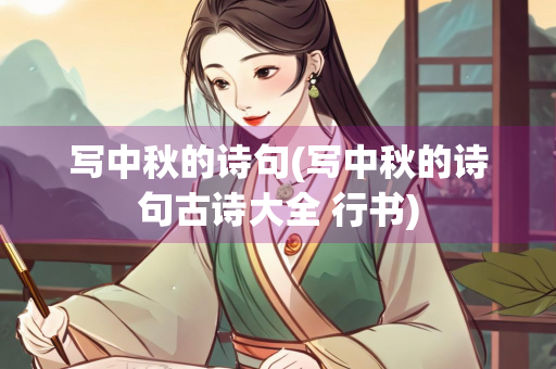 写中秋的诗句(写中秋的诗句古诗大全 行书)