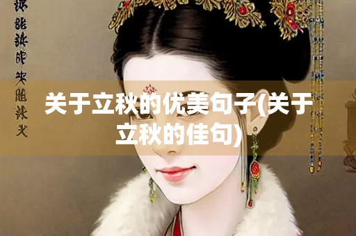 关于立秋的优美句子(关于立秋的佳句) 关于立秋的优美句子(关于立秋的佳句)