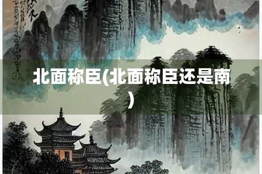 北面称臣(北面称臣还是南)