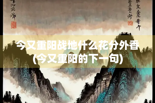 今又重阳战地什么花分外香(今又重阳的下一句)