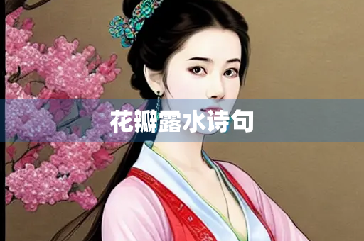 花瓣露水诗句