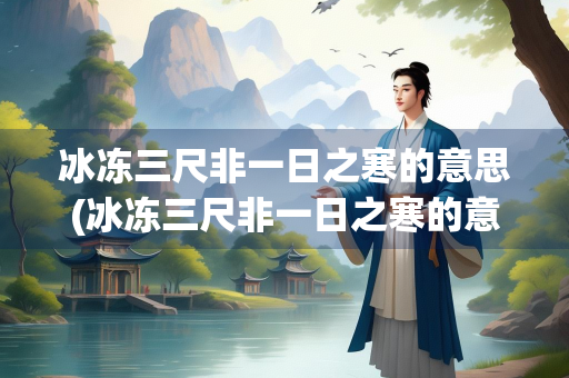 冰冻三尺非一日之寒的意思(冰冻三尺非一日之寒的意思的相似句)
