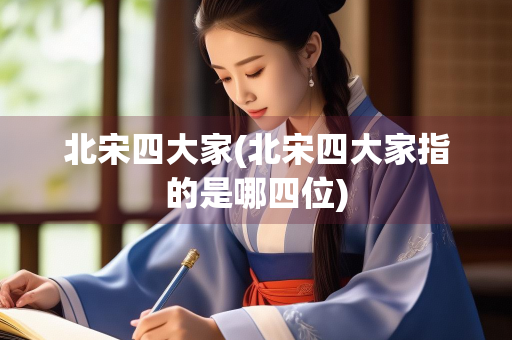 北宋四大家(北宋四大家指的是哪四位) 北宋四大家(北宋四大家指的是哪四位)