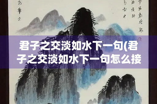 君子之交淡如水下一句(君子之交淡如水下一句怎么接)