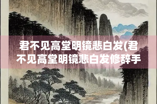 君不见高堂明镜悲白发(君不见高堂明镜悲白发修辞手法)