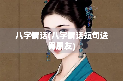 八字情话(八字情话短句送男朋友)
