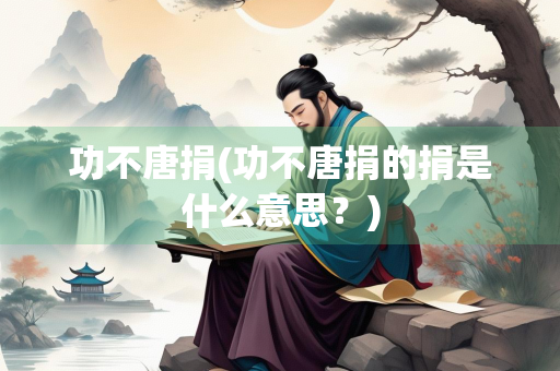 功不唐捐(功不唐捐的捐是什么意思？)