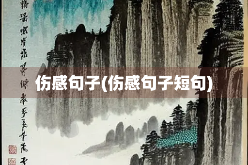 伤感句子(伤感句子短句)