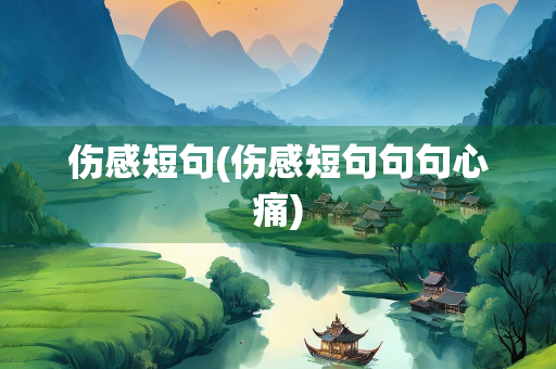 伤感短句(伤感短句句句心痛)