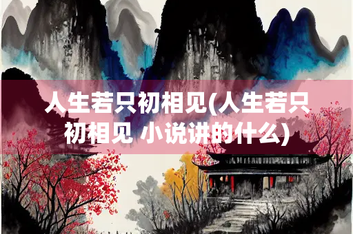 人生若只初相见(人生若只初相见 小说讲的什么)