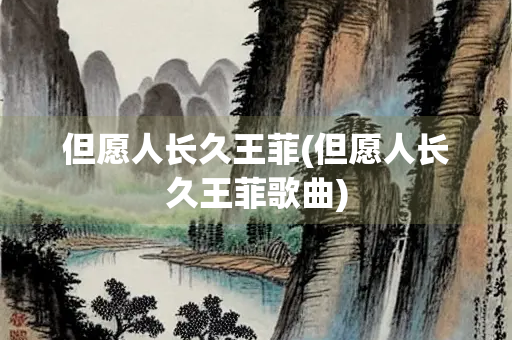 但愿人长久王菲(但愿人长久王菲歌曲)